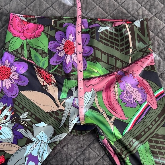 Nike Leggings Women 1X One Icon Clash Floral High Rise Tropical training run B25 - Picture 7 of 8